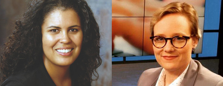 Photos of Safiya Umoja Noble and Sarah T. Roberts.