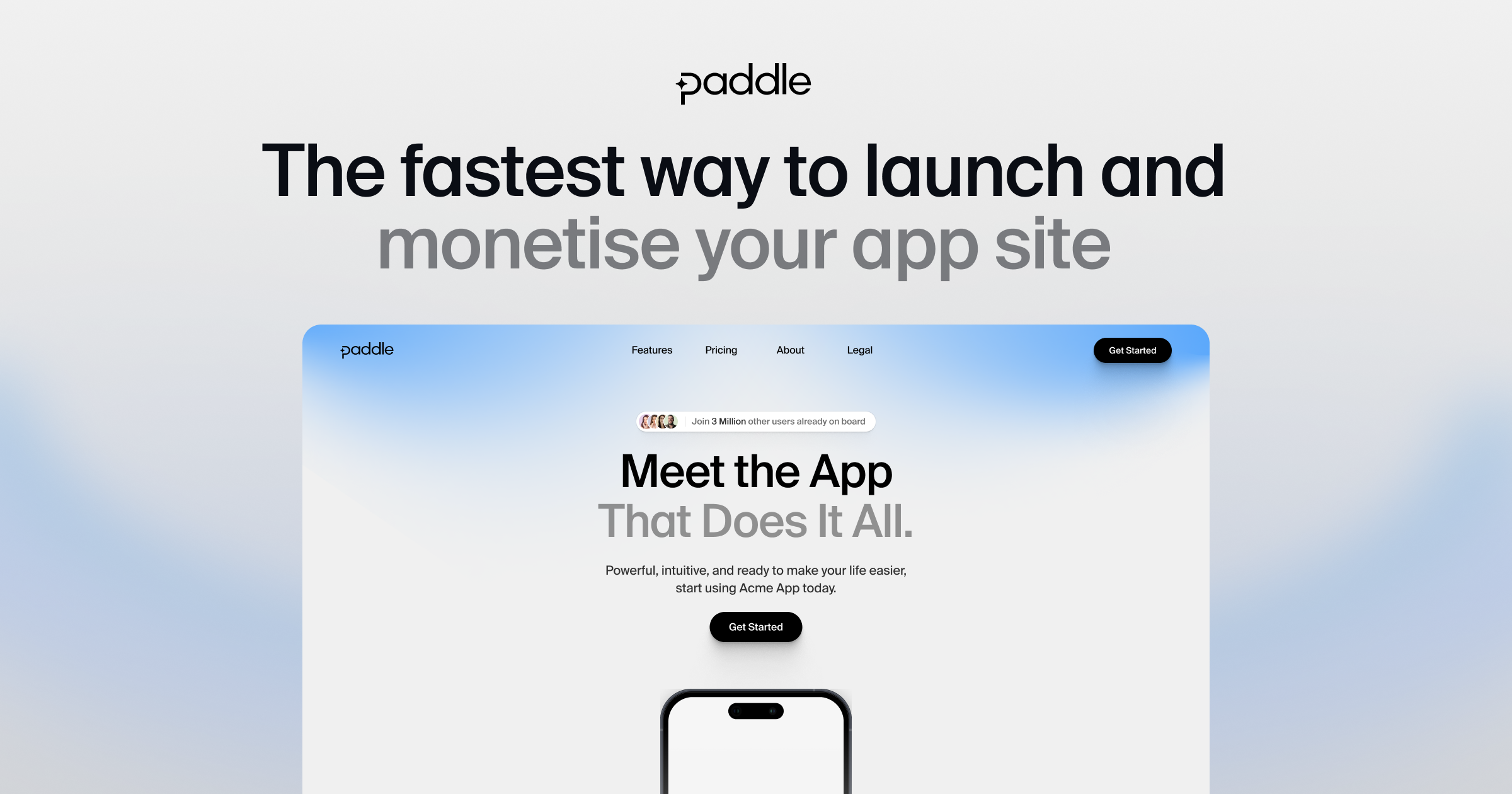 Paddle Mobile Web Payments Starter
