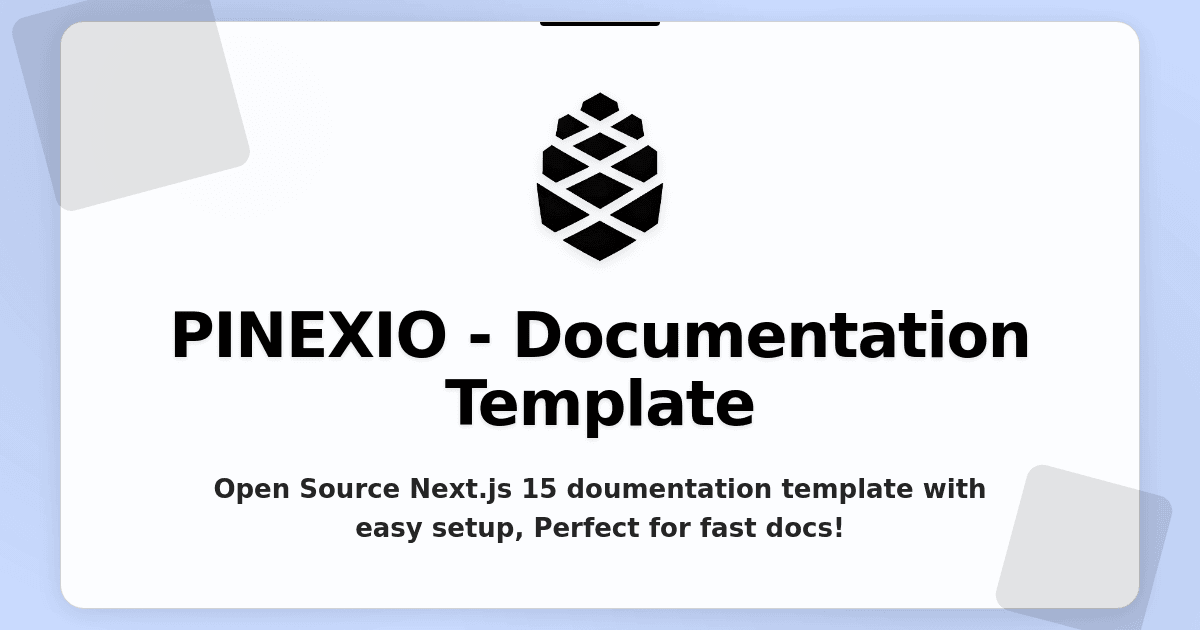 Pinexio - Documentation Template