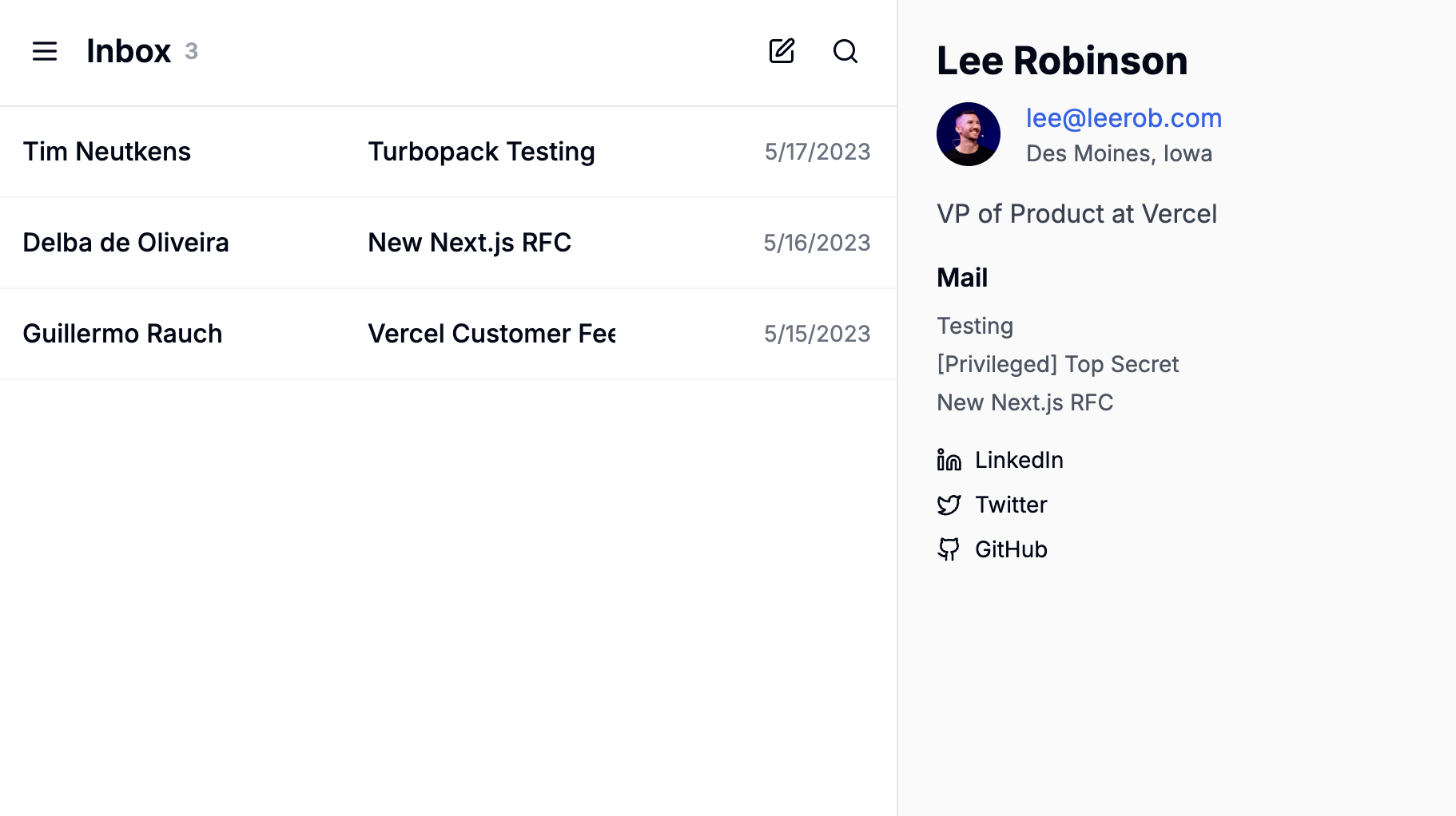 Next.js Email Client