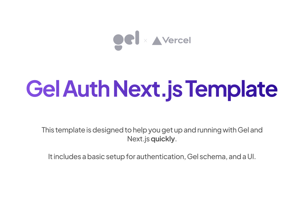 Gel Auth on Next.js