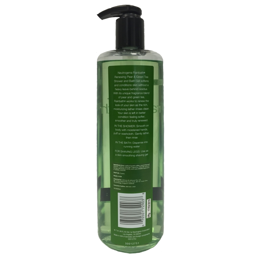 Neutrogena® Rainbath® Renewing Pear & Green Tea Shower & Bath Gel 16oz (473ml) image 2