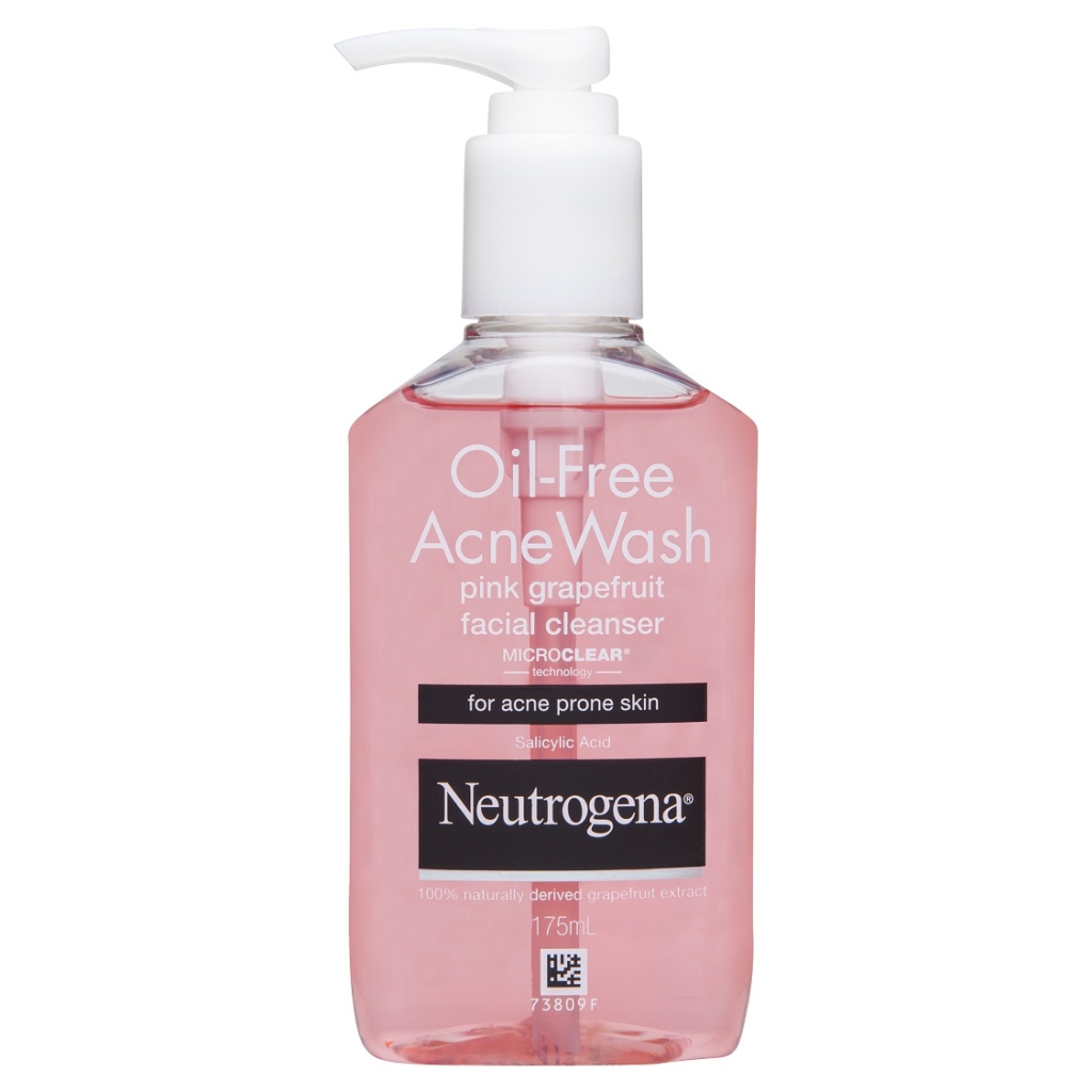 Neutrogena® Oil Free Acne Wash Pink Grapefruit Facial Cleanser 175mL  image 1