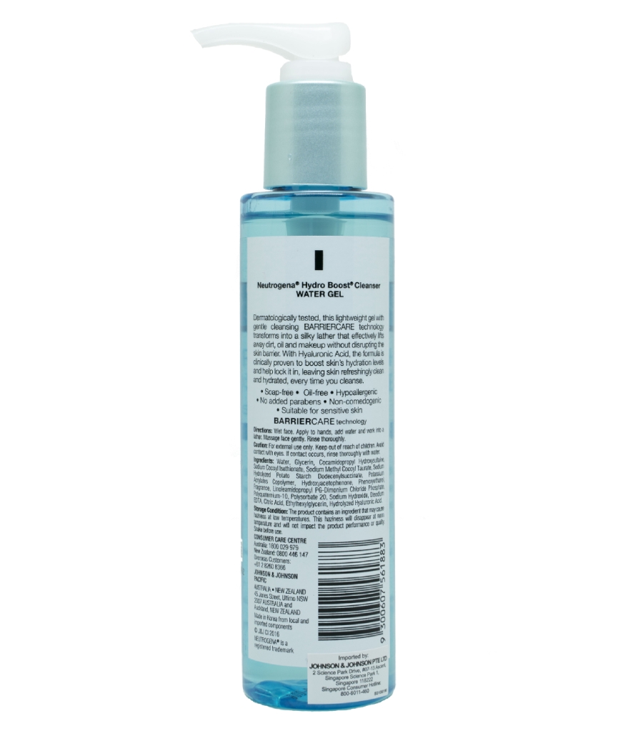 Neutrogena® Hydro Boost Water Gel Cleanser 145ml image 2