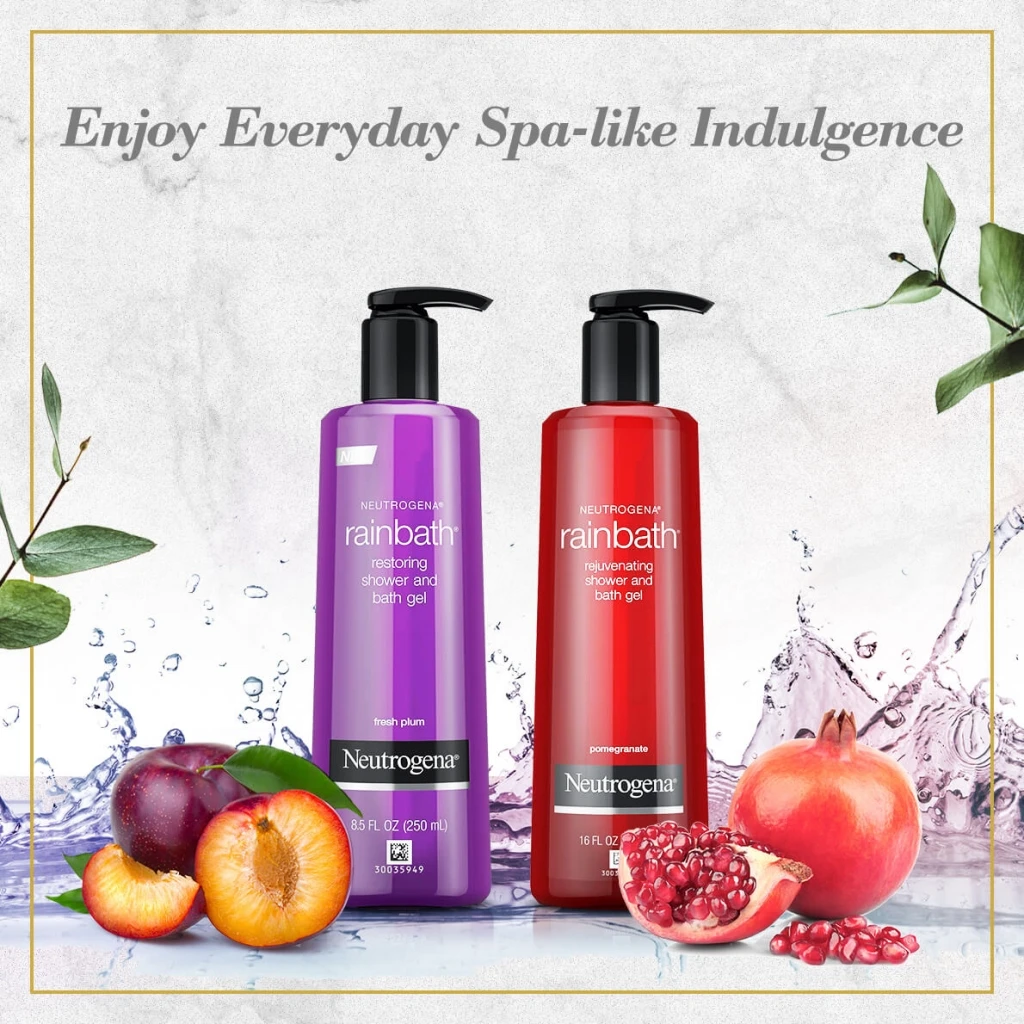 Neutrogena® Rainbath® Rejuvenating Pomegranate Shower and Bath Gel 16oz (473ml) image 3