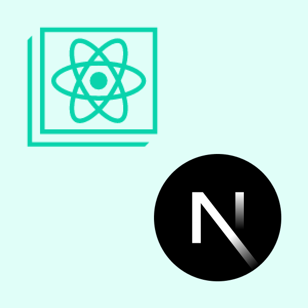 Create React App and Next.js logos