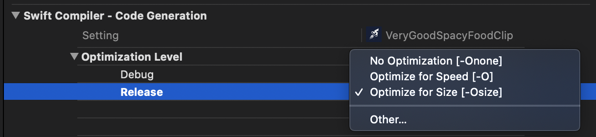 ios-optimization-levels-swift