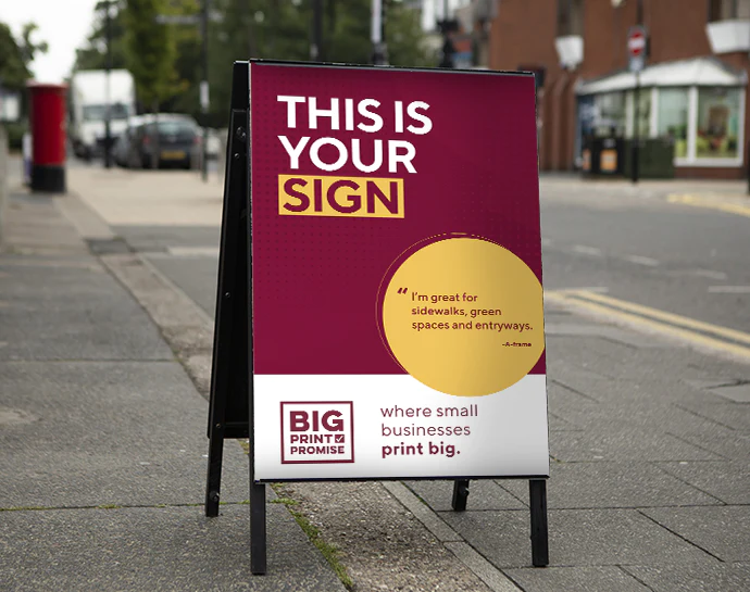 Sign printing store