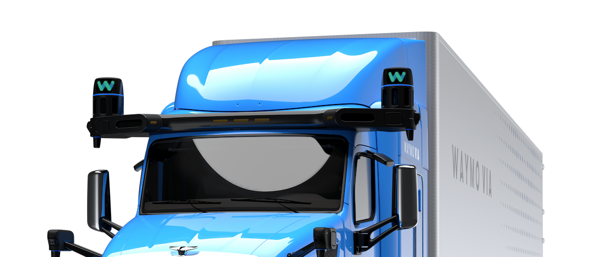 Waymo Via truck rendering - front view