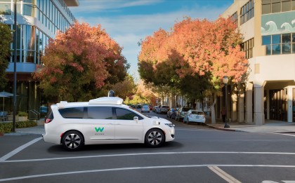 Waymo's Pacifica Minivan driving on public roads