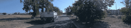 A video of the Waymo Driver yielding to a truck executing a cut-in during closed-course testing