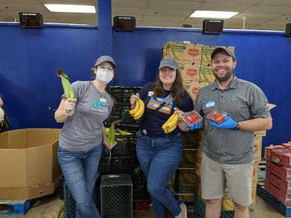 Volunteers at St. Mary’s Food Bank 