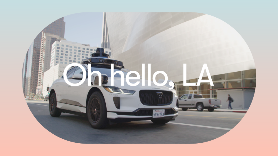 Waymo car in Los Angeles