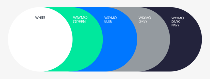Waymo branded color scheme