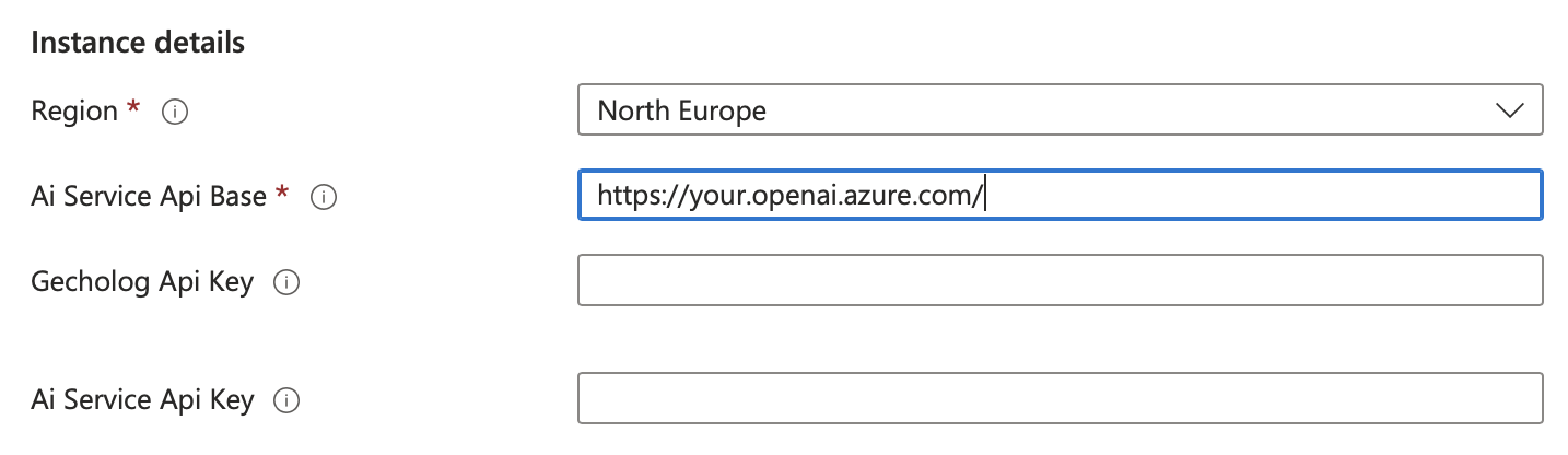 Azure OpenAI API Base for LLM Gateway Gecholog.ai