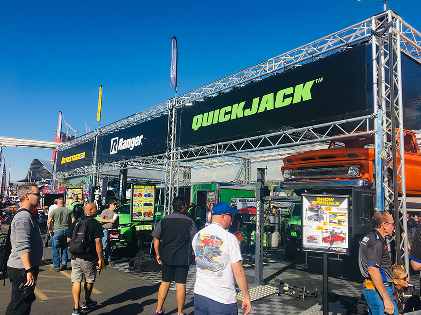 BendPak QuickJack Ranger SEMA Booth Outdoor Display