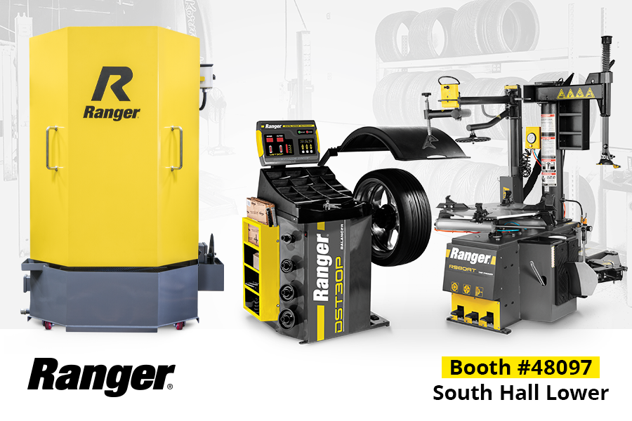 Ranger Wheel Service Equipment SEMA Booth Tire Changer Balancer
