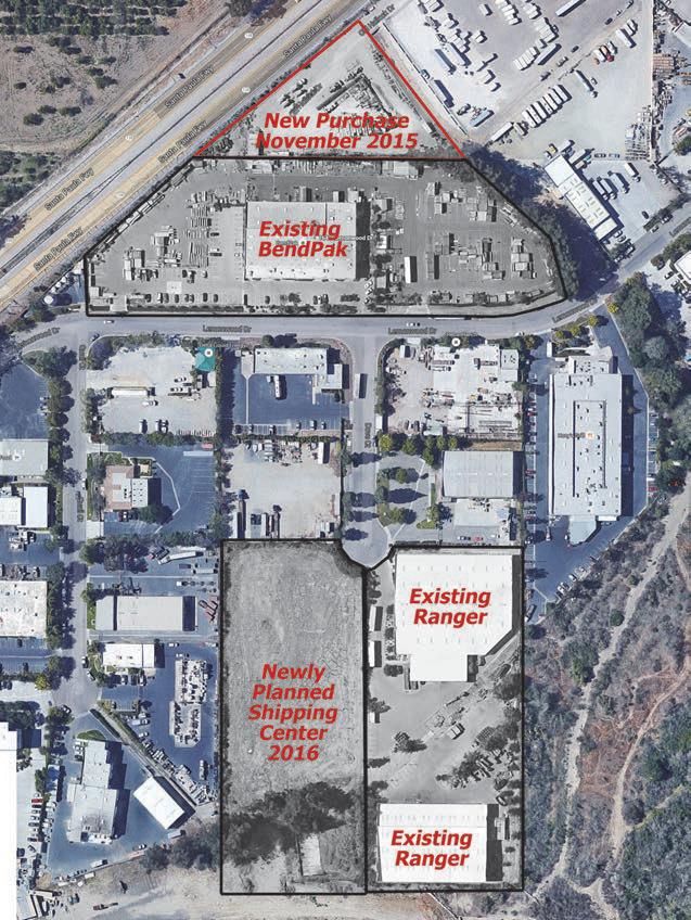 BendPak Property Expansion Map And Shipping Center Plan