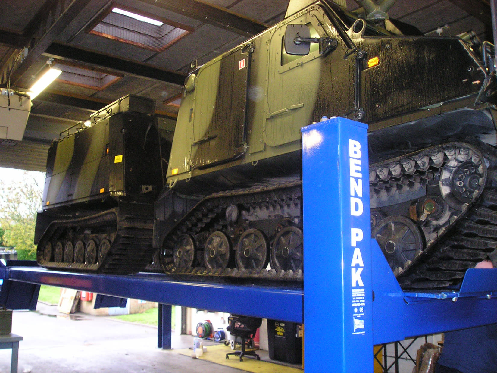 BendPak Two Post Lifts in Professional Automotive Service Shop