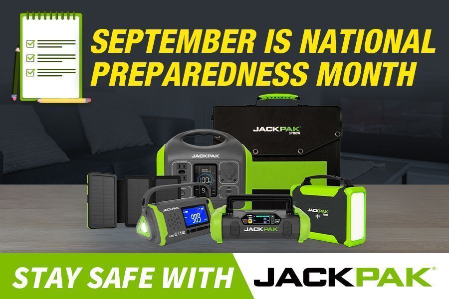 JackPak Emergency Power Kit National Preparedness Month Backup Power