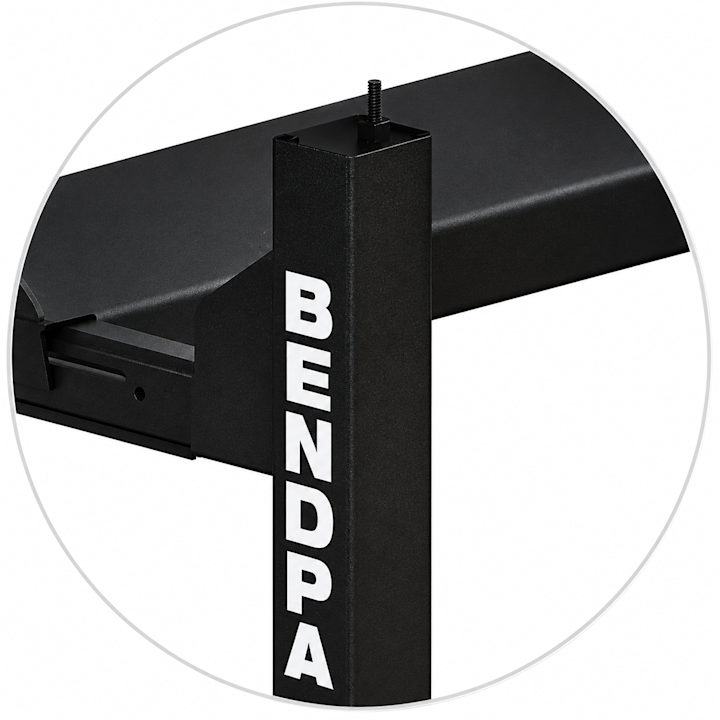 Black BendPak Four-Post Lift Delivers a Sleek Professional Look