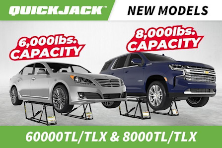 QuickJack 6000TL and 8000TL Portable Car Lift New Models