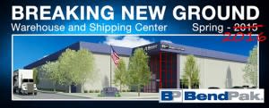 BendPak Warehouse Expansion Breaking New Ground 2016