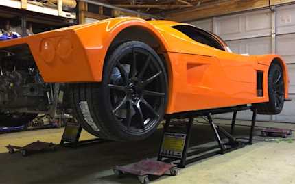 Superlite SL-C Sports Car on QuickJack Portable Lift