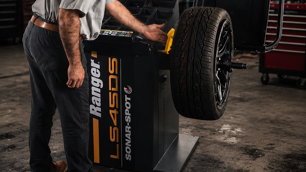 Ranger LS45DS Wheel Balancer with 3D Sonar Technology