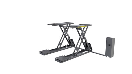 BendPak SP-7XEF Full Rise Scissor Lift Flush Mount Design