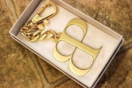 BendPak Gold Keychain Promotional Gift in Presentation Box