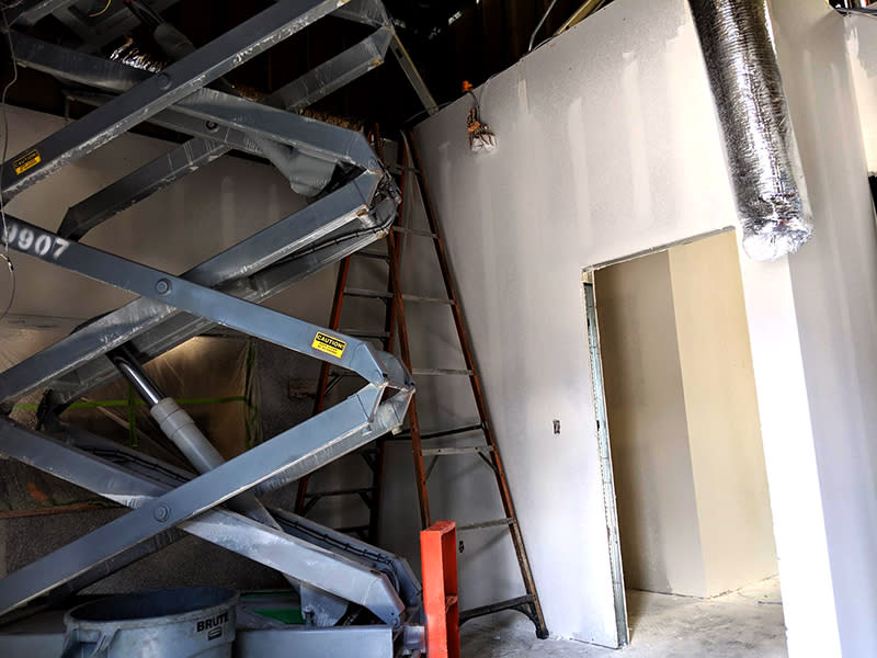 BendPak Construction Interior Lift Equipment Area