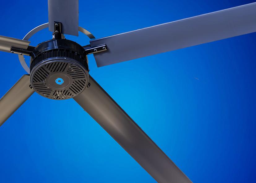 Cool Boss Heavy-Duty HVLS Ceiling Fan Motor and Construction