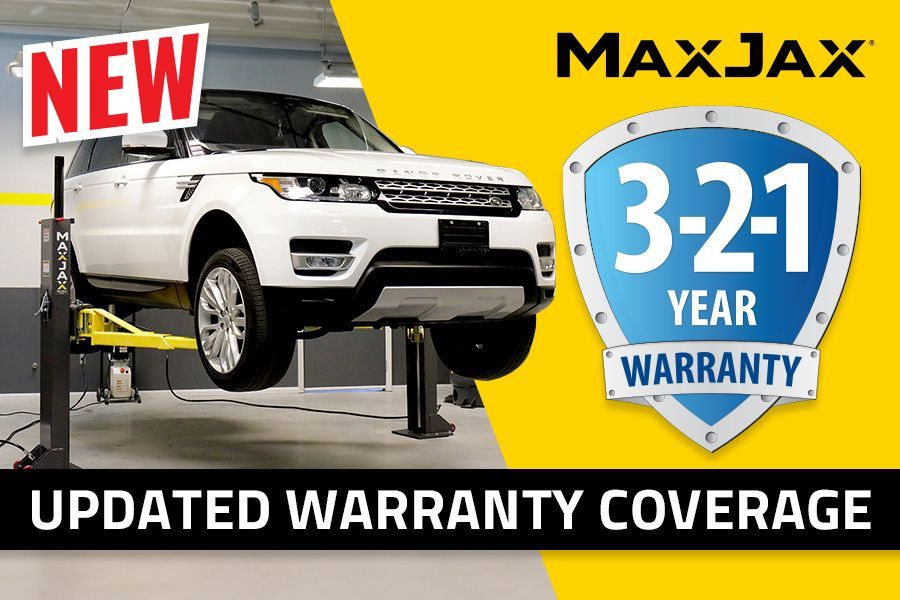 MAXJAX 3 2 1 Warranty Updated Coverage Banner