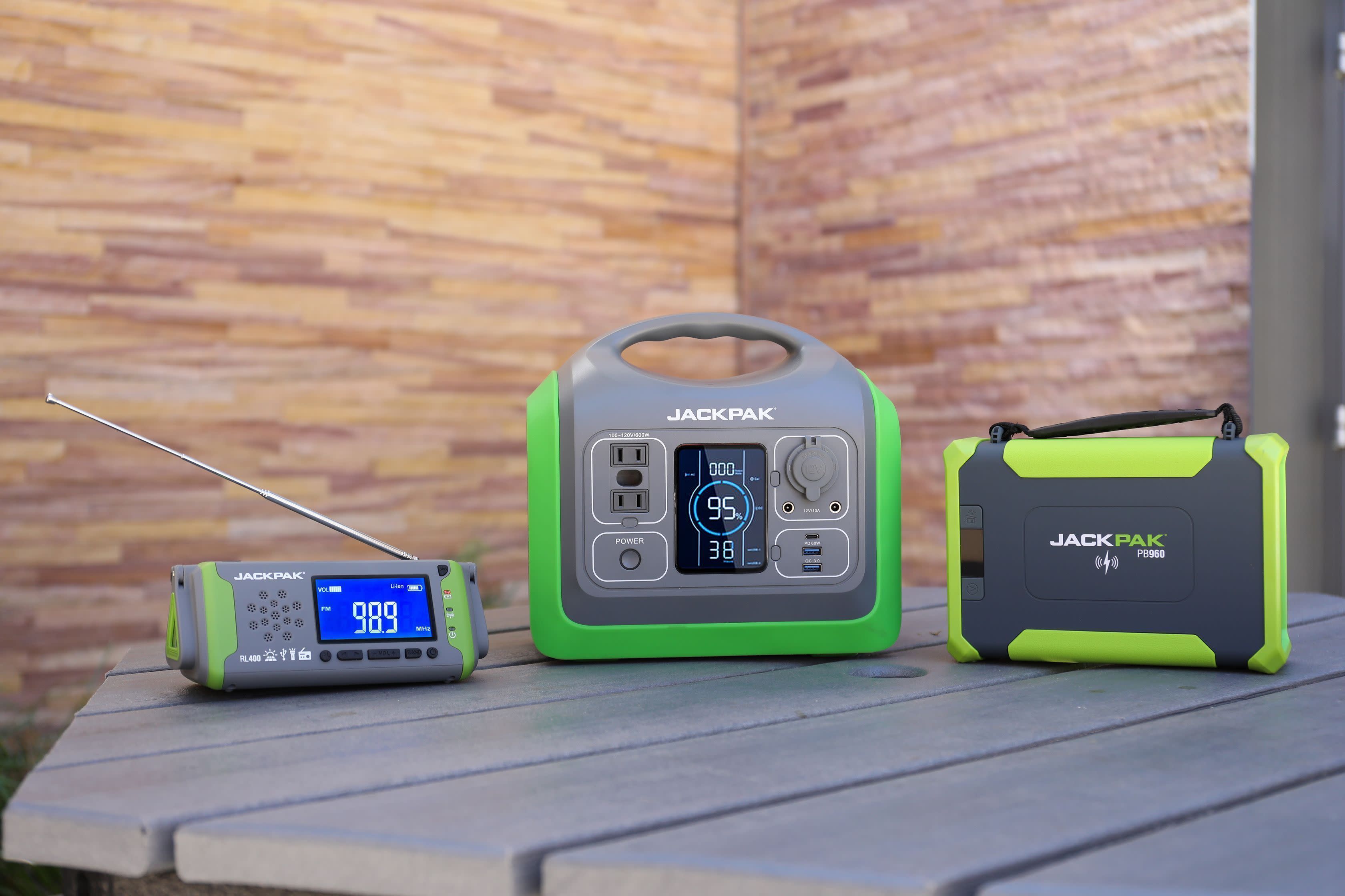 JackPak Portable Power Station Radio Battery Pack Kit