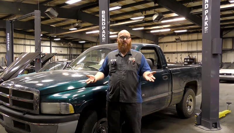 Car Wizard Automotive Shop Dodge Truck BendPak Lift