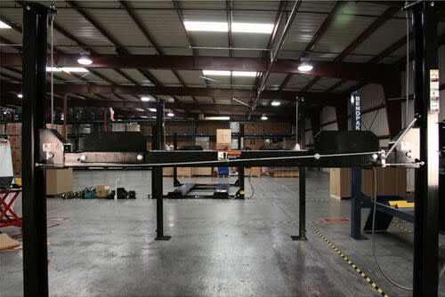 Four-Post Vehicle Lift Construction