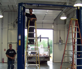City of Inman Garage BendPak Lift Installation