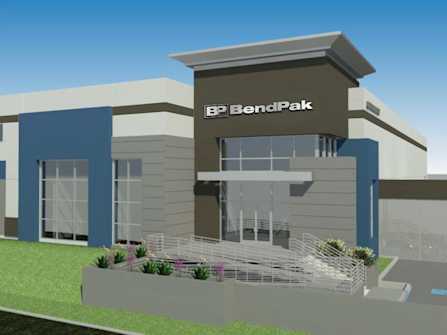 BendPak New Facility Main Entrance Architectural Rendering