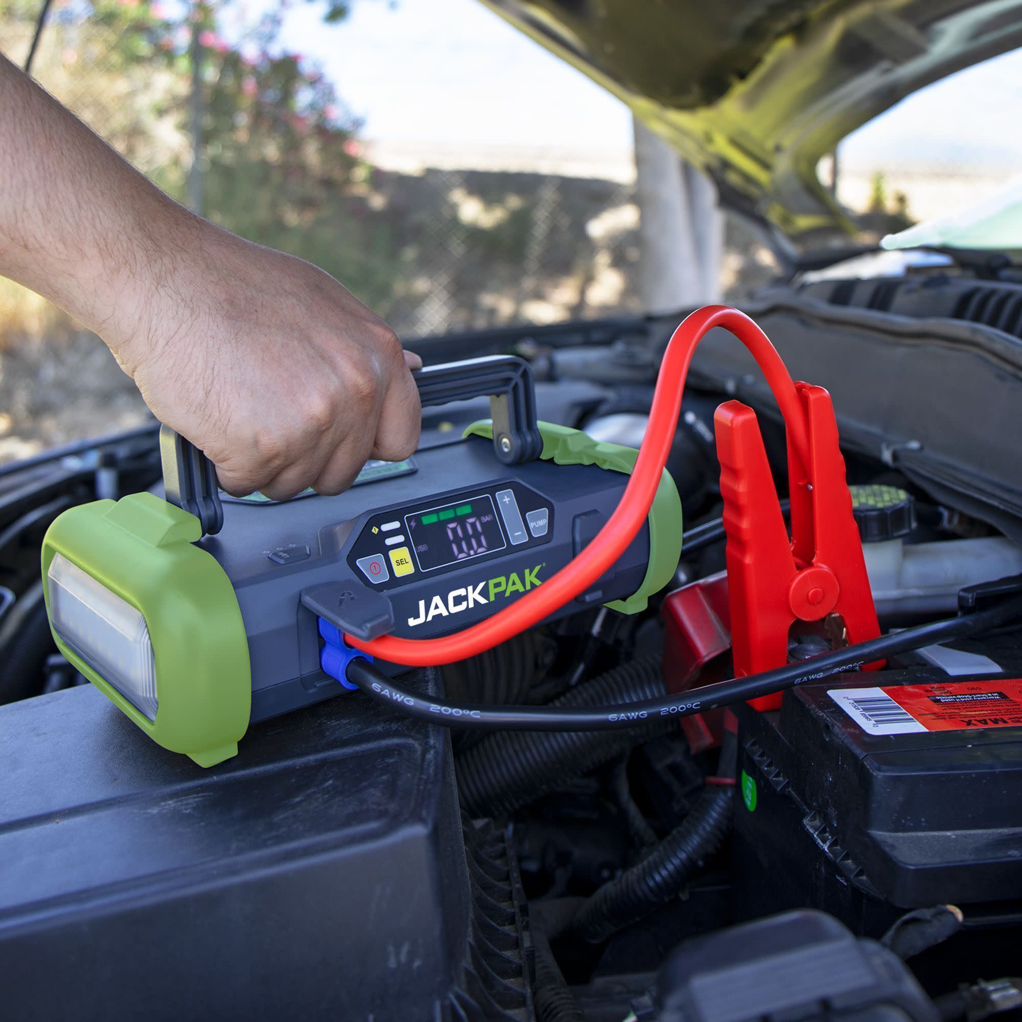 JackPak Ultra 2500A Portable Jump Starter Car Battery Booster