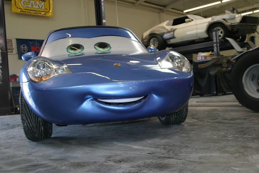 Disney Cars Inspired Porsche on BendPak Lift