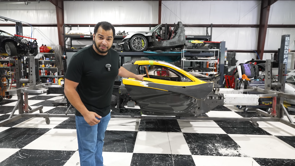 Tavarish Supercar Project in BendPak-Equipped Shop