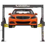GrandPrix GP-7LCS Low Ceiling Two Post Lift Front View