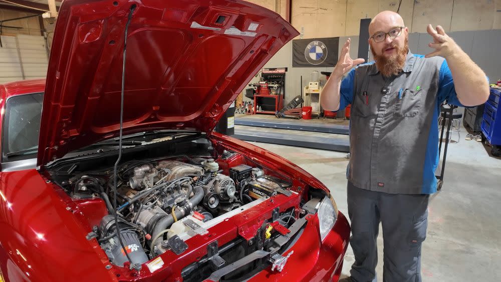 Car Wizard Red Car Engine Repair