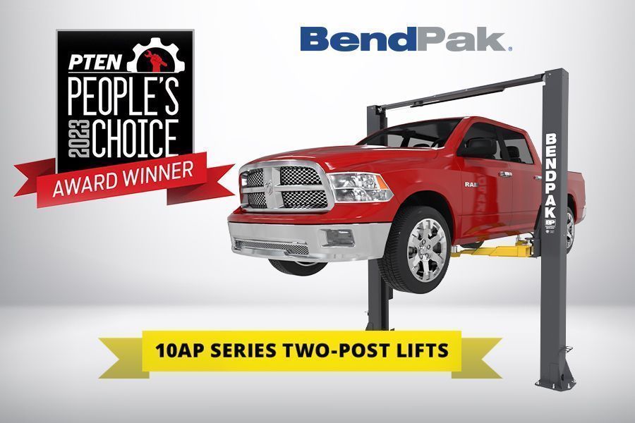BendPak 10AP Series Two Post Lift PTEN Peoples Choice Award Winner