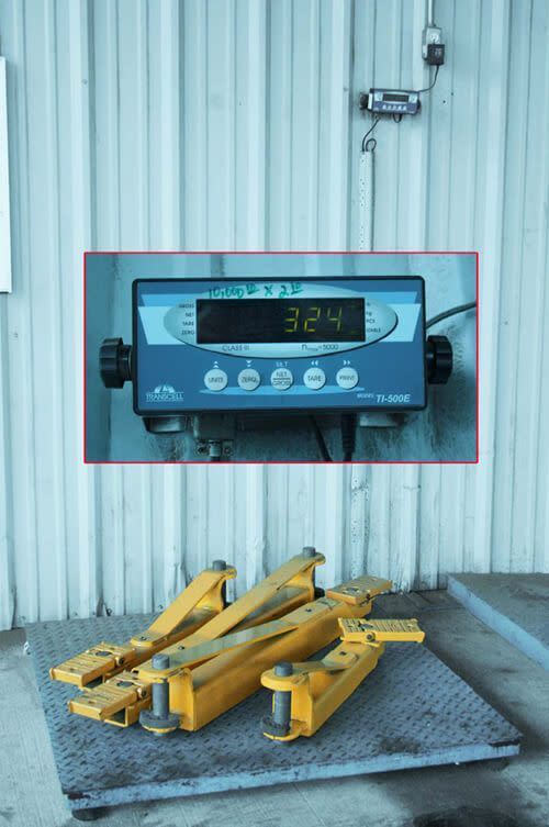 Rotary Lift Arm Set Weight Test