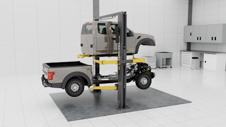 BendPak Octa-Flex Two Post Lift Cab Removal Truck Frame Separation