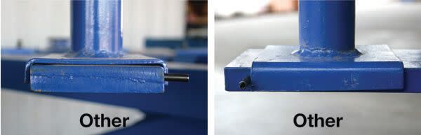 Competitor Lift Adapter Pad Stopper Design Comparison