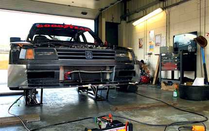 Team FC309 Race Car on QuickJack Portable Lift
