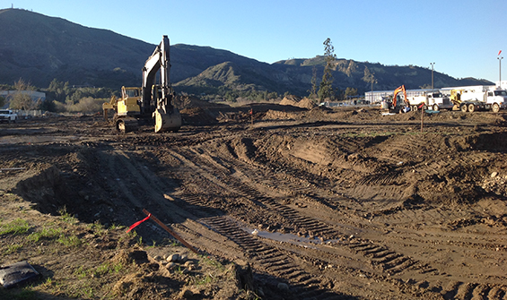 Industrial Construction Site Excavation And Grading
